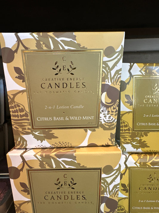 Citrus Basil & Wild Mint Soy Lotion Candle