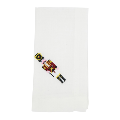 Embroidered Nutcracker Napkin