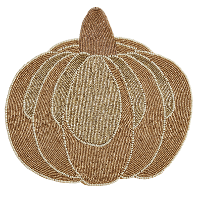 Beaded Pumpkin Placemat