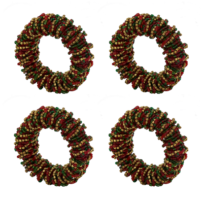 Beaded Napkin Ring S/4