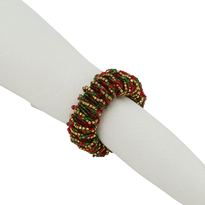 Beaded Napkin Ring S/4