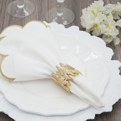 Jagged Edge Napkin Ring S/4