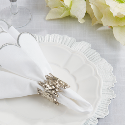 Jagged Edge Napkin Ring S/4