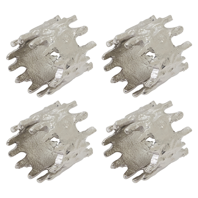 Jagged Edge Napkin Ring S/4