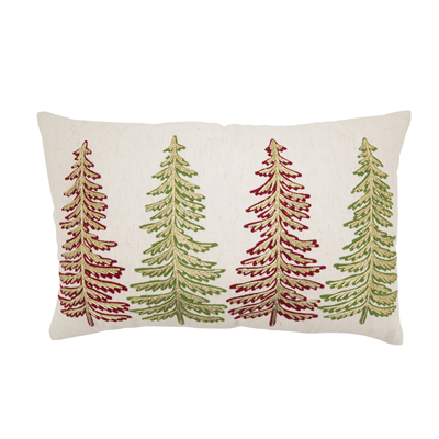 Christmas Trees Pillow - Down Filled