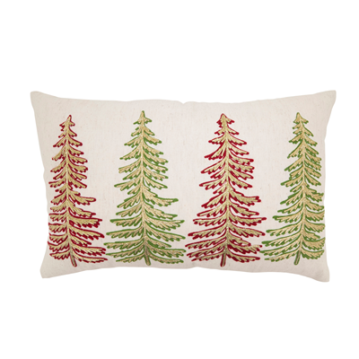 Christmas Trees Pillow - Down Filled