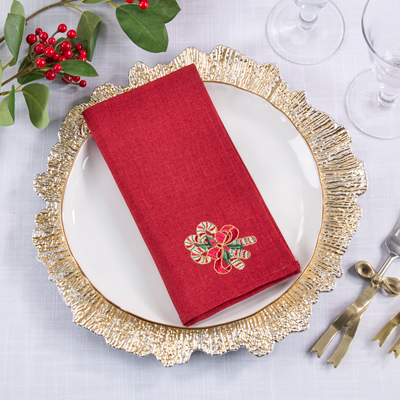 Candy Cane Napkin