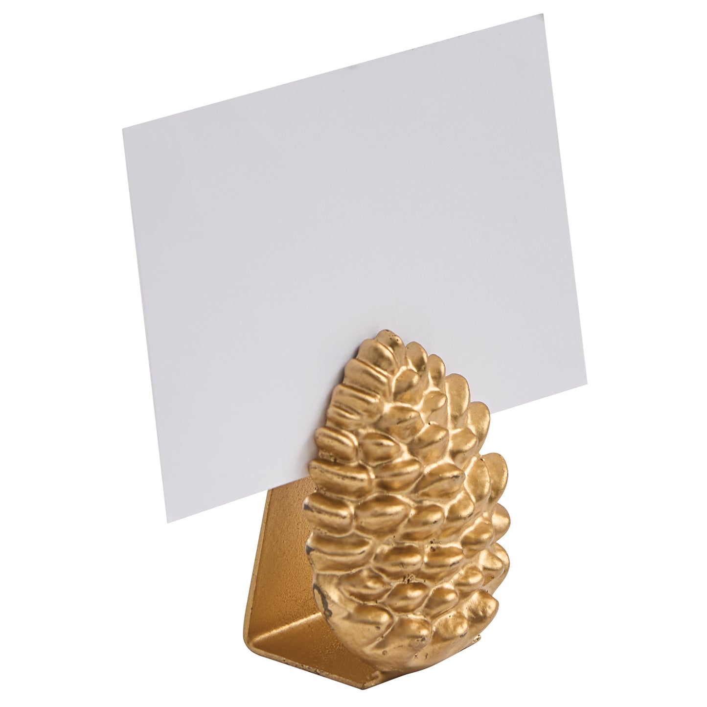 PINECONE PLACECARD HOLDER - GOLD