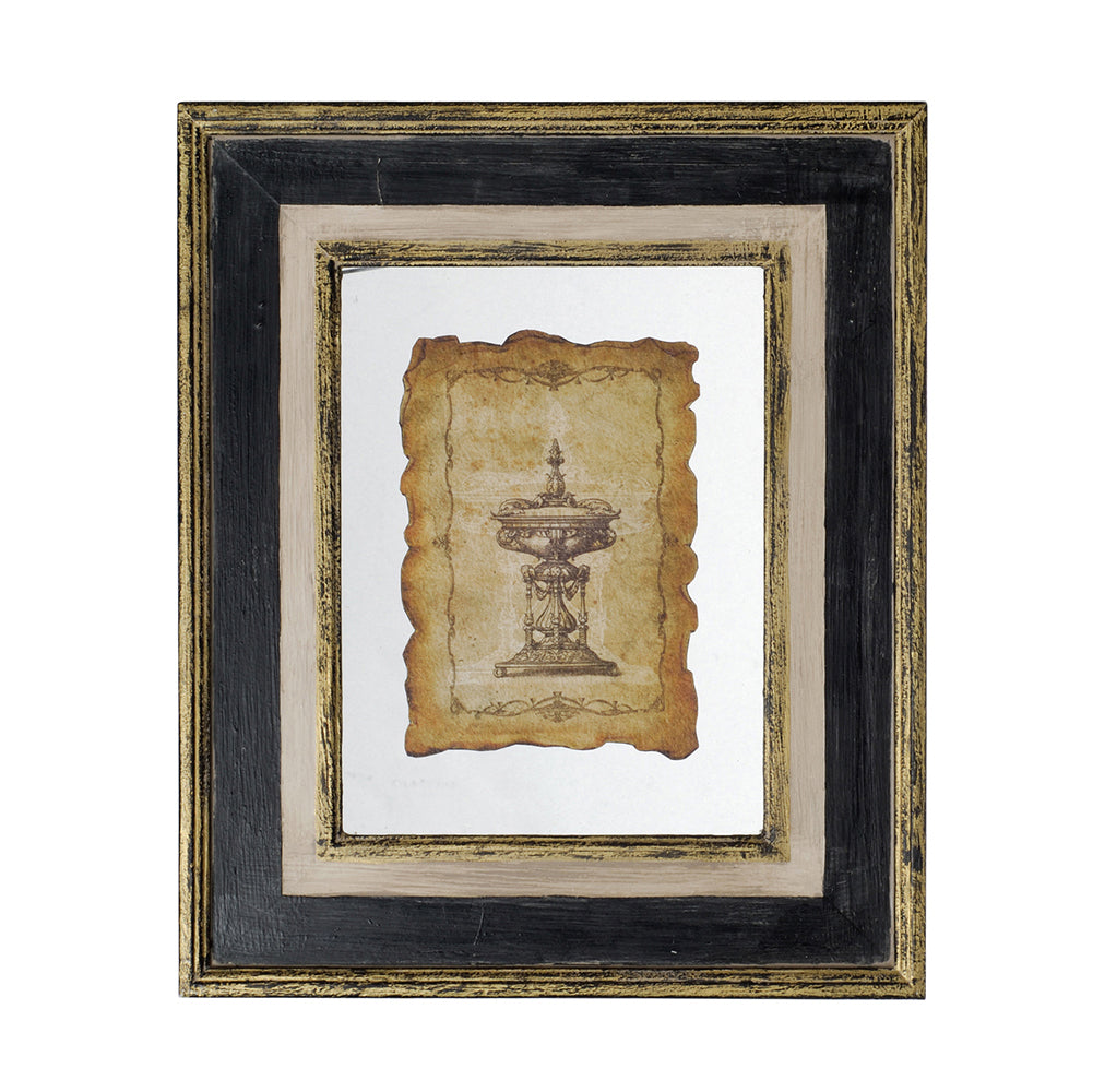 Lucian Framed Antiqued Sculpture Print