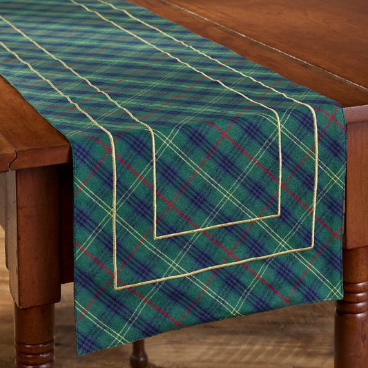 MACMERRY PLAID TABLE RUNNER 13" X 54"