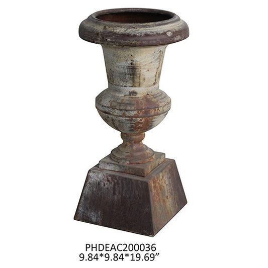 Aged Pedestal Urn