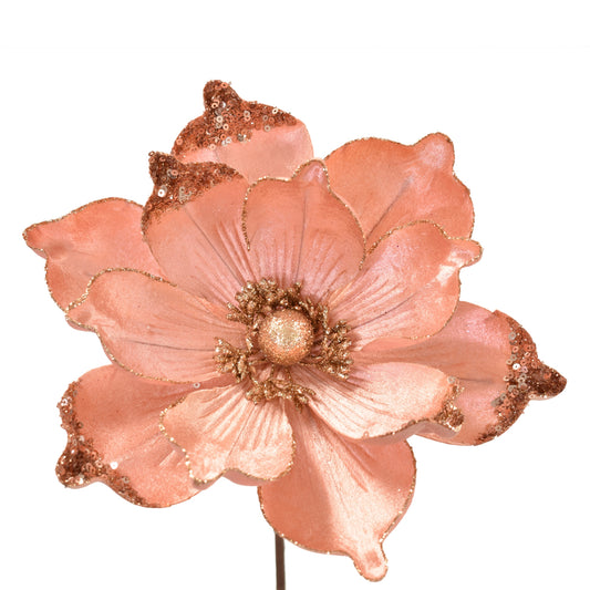 SWEET VELVET SEQUIN EDGE MAGNOLIA BLUSH 24.75" X 10.25"