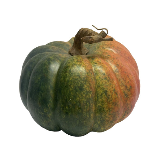 Setting Sun Harvest Pumpkin 8.5" x 6.5" Green/Orange