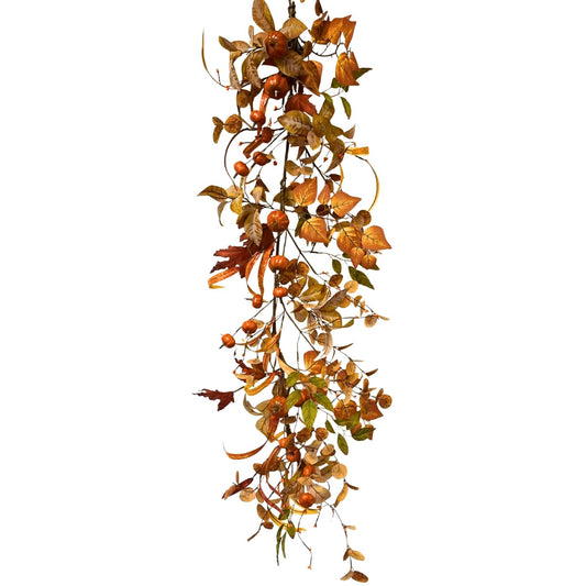 MINI PUMPKIN HARVEST GARLAND 48''