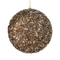 5.5" Dazzling Sequin/Bead Ball-Champagne