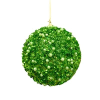 5.5" Dazzling Sequin/Bead Ball-Light Green