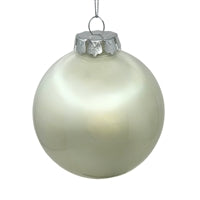 Plastic Pearl Finish Ball Ornament - Pearl 4"
