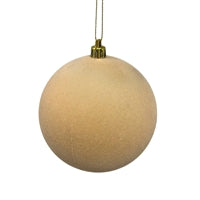 Plastic Flocked Ball Ornament