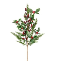 Winter Frost Berry Cedar Spray 29"
