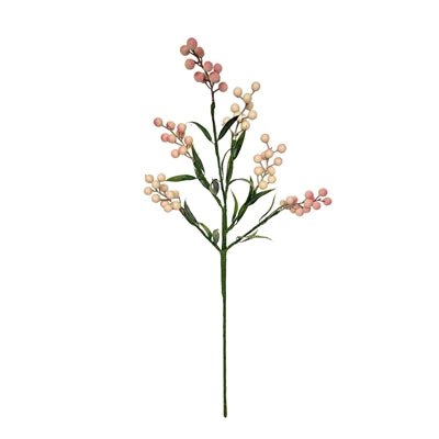 Meadows Berry Spray - Pink/Cream 24''