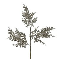 Glittered Fern Spray - Champagne 29"