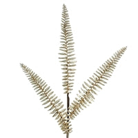 Metallic Sword Fern Spray - Champagne/Gold 19"