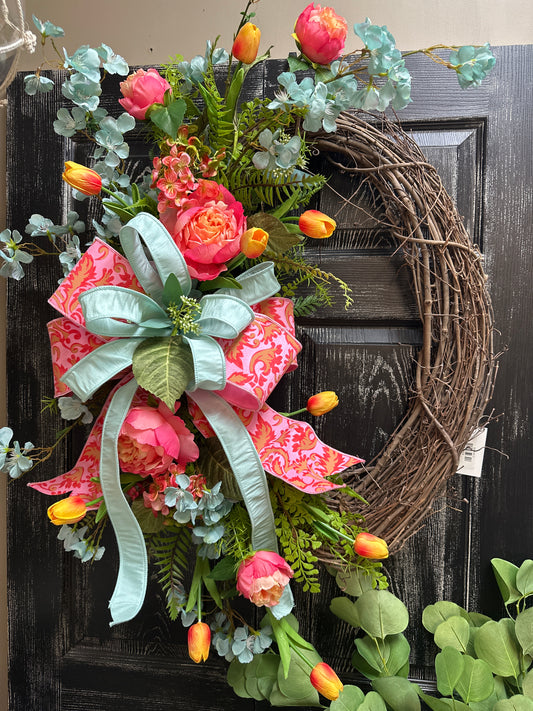 Peach Bellini 24" Wreath