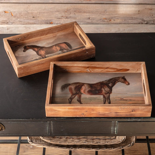 BELMONT WOODEN TRAYS