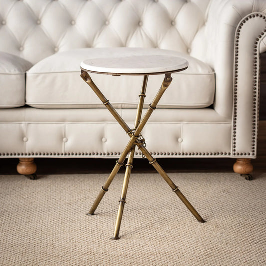 MARBLE TOP LOUNGE TABLE