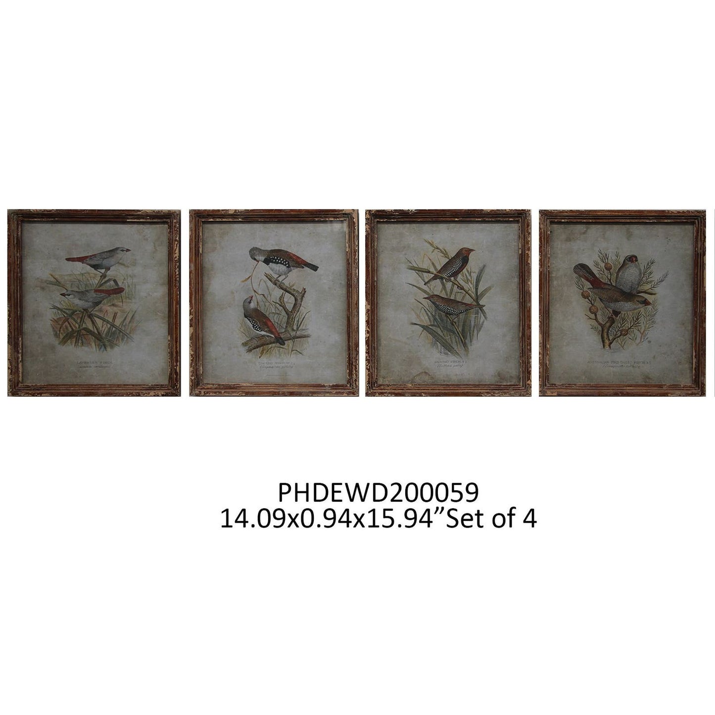 Birds in the Field Print S/4