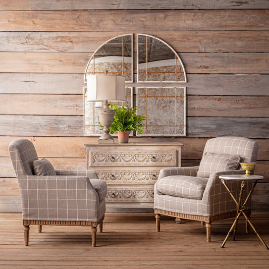 Gridded Square Mirror