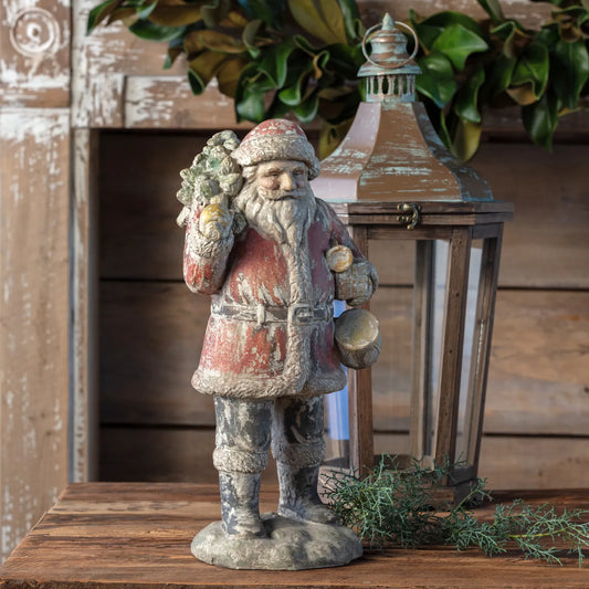 VINTAGE SANTA BEARING GIFTS