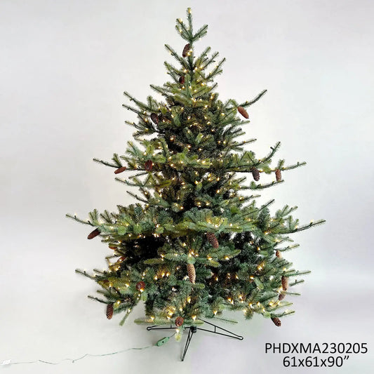 CAROLINA SPRUCE TREE 7.5', 1383 TIPS, 800 LIGHTS