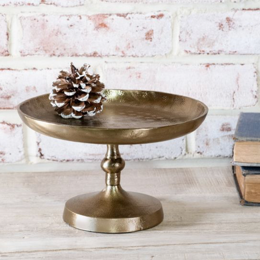 Antique Brass Cake Stand