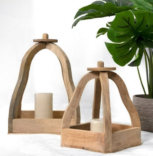 Mango Wood Lantern