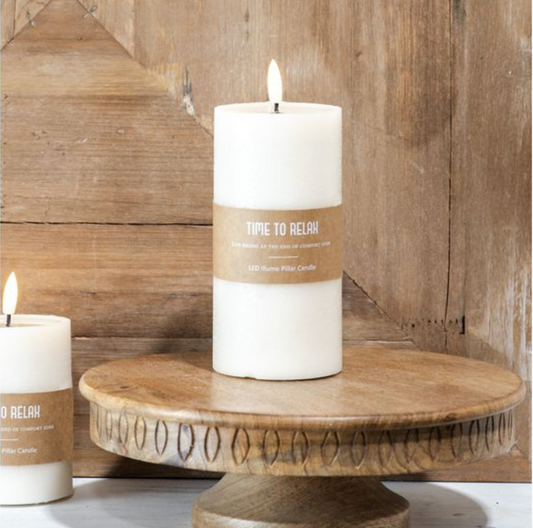Flameless Pillar Candle