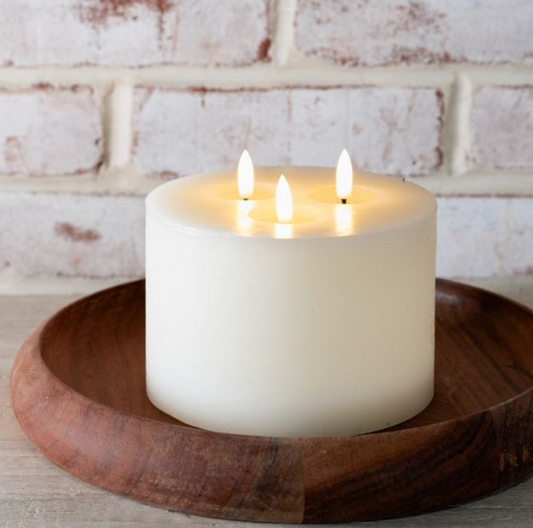 3 Wick Flameless Candle