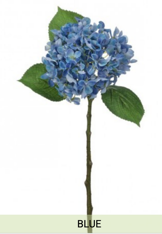 New England Hydrangea Stem 19" - Blue
