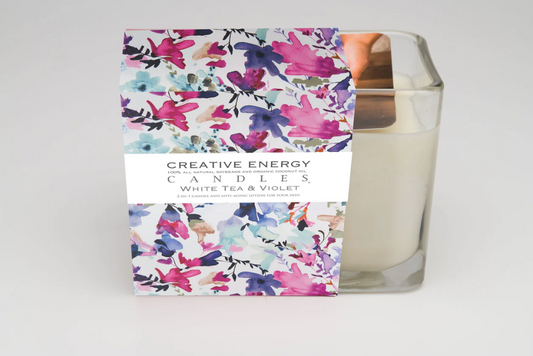 White Tea & Violet Soy Lotion Candle