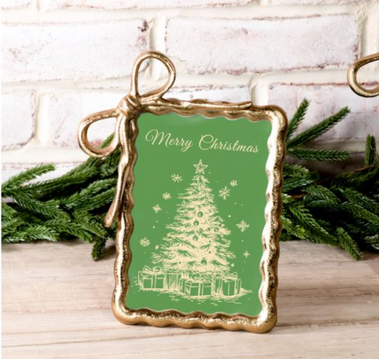 4 X 6 GOLD RIBBON PHOTO FRAME