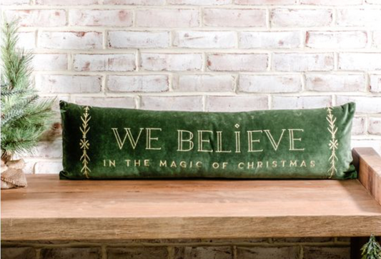10" X 36" VELVET BELIEVE PILLOW