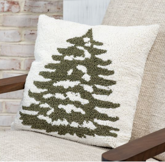 18 X 18 LOOP CROCHET TREE PILLOW