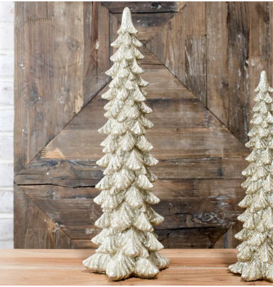 18" GOLD GLITTER TREE