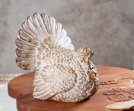 8" RESIN TURKEY DECOR