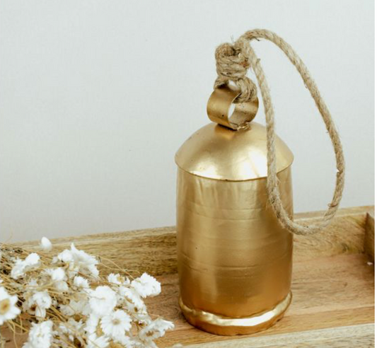 8" GOLD COWBELL