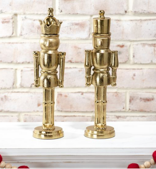 11" GOLD ALUMINUM NUTCRACKERS
