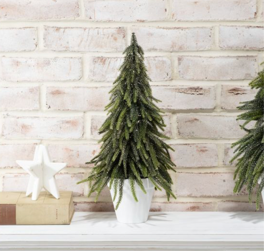 17" GOLD DUSTED TREE IN POT