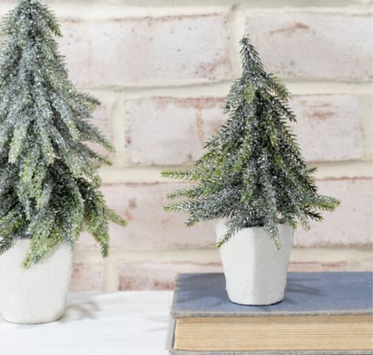 7.5" GLITTER TREE IN POT