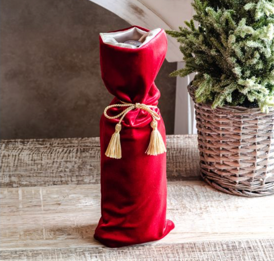 RED VELVET BOTTLE BAG