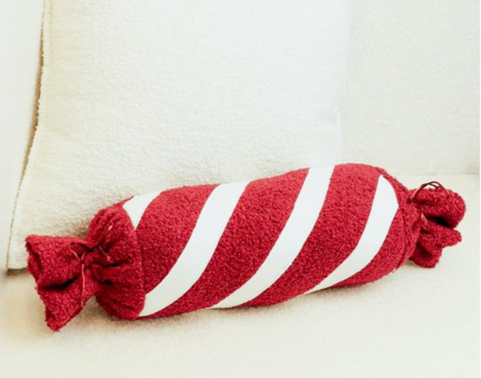 21.5" PEPPERMINT STICK PILLOW